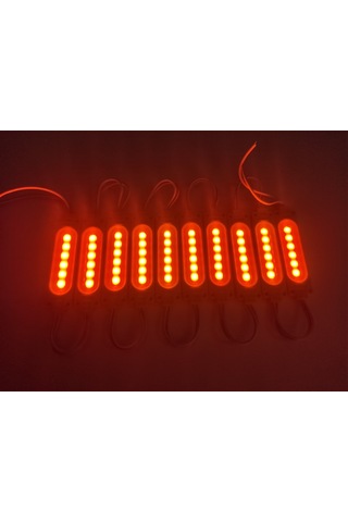 Parmak Cob Led Turuncu 24 Volt Su Geçirmez 10,lu 3m Bantlı Kesilebilir 0409979