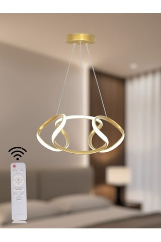 Ey Shop Eskitme Drone Model 3 Renk Kumandalı Led Avize Eskıtme Gold