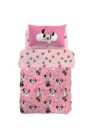 Minnie Mouse Tek Kişilik Yorgan Pembe