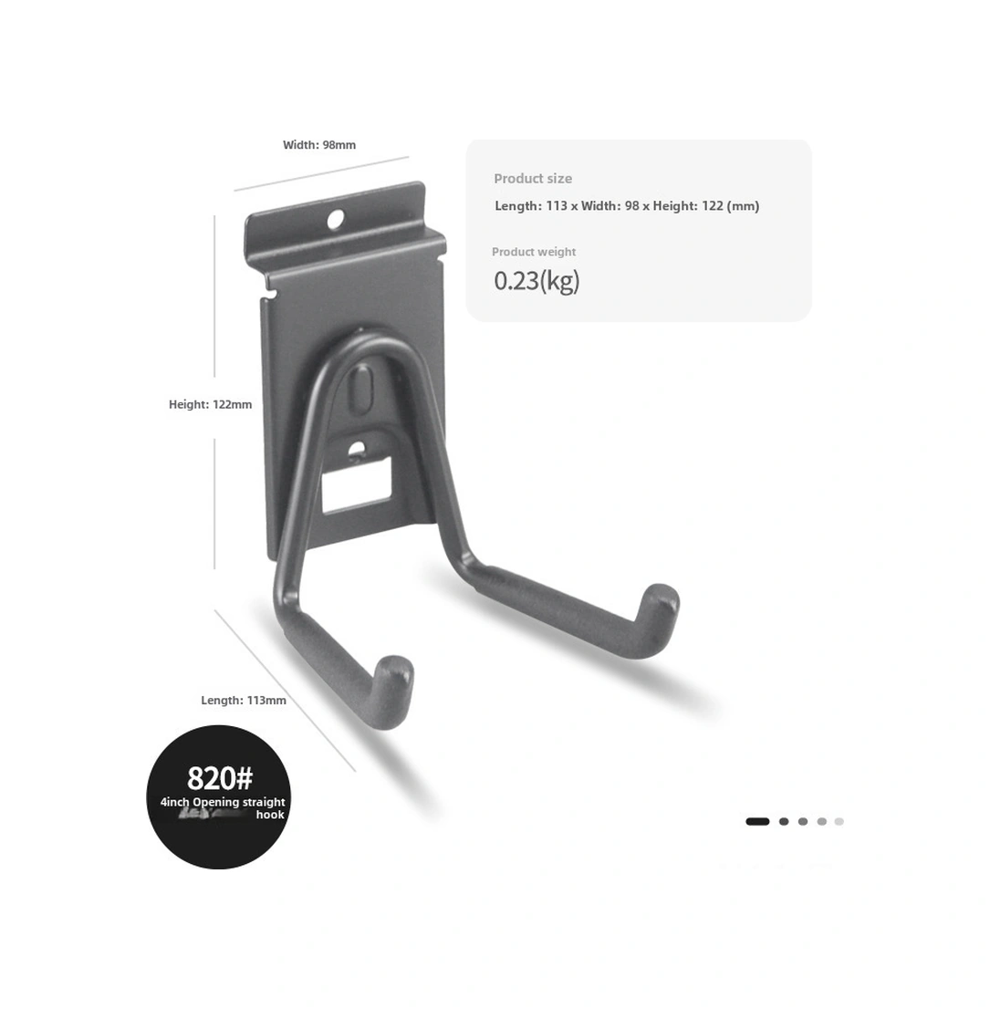 Lemestar Duvar Montlu Ağır Duty Demir Kanca - Bisiklet, Süpürge, Bahçe Aletleri İçin Depolama 820 4 İnç Açık Kanca