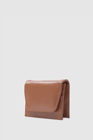 Shule Bags Leya Ayna Ve Ruj Cepli Kadın Cüzdan Taba