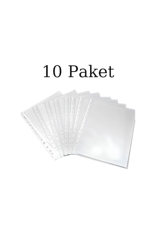 N'pratik Eco Şeffaf Poşet Dosya - 10 Paket 1000 Adet Dayanıklı Ve Kullanışlı