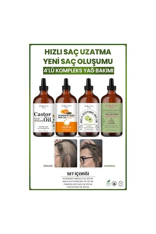 True Bee Süper Kompleks Yağ Bakım Seti 4 x 100 ML