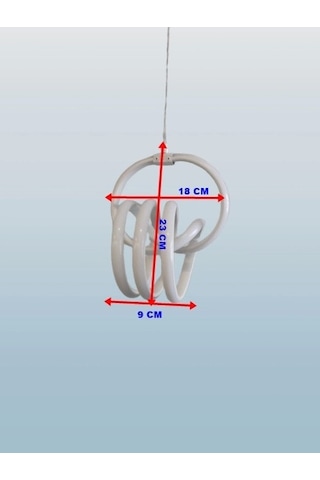 Dmr Sarmal İmza Sarkıt Led Avize Beyaz Kasa Üç Renk 6500k/4000k/3000k Beyaz /ılık Beyaz/sarı Günış Çok Renkli
