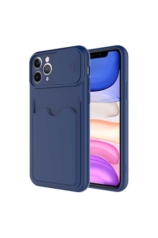 Apple Uyumlu iPhone 11 Pro Uyumlu Kartix Kılıf-lacivert Lacivert -