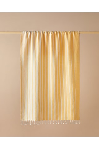 Trine Pamuklu Peştamal 90x150 Cm Sarı Sarı