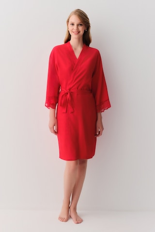 Suwen Amour Uzun Sabahlık Sh26101615082 Kırmızı