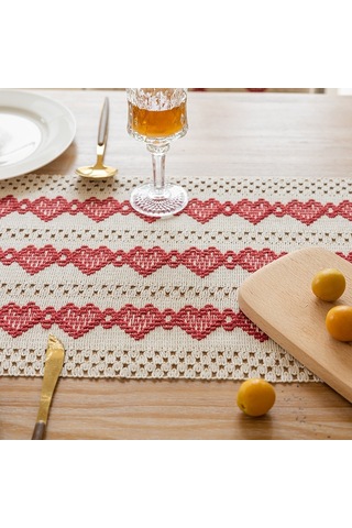 Sones 33x183cm Noel Havlu Nakışlı Masa Bayrağı Basit Masa Örtüleri Noel Yüzüğü Diğer