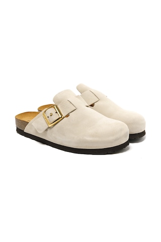Capuccıno Terlik Kadın 17d5 Frau Velour-s Cappuccino Taupe Capuccıno Krem