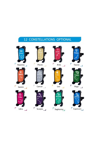 Yaozixa Bisiklet Telefon Tutucu, Yıldız İzleri Desenli, 360 Dönebilen, 6.8 İnç'e Kadar Uyumlu, Sağlam Sabitleme Diğer