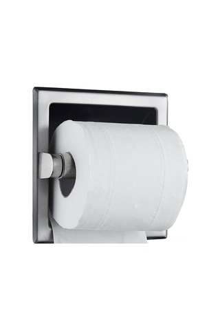 Skycity Gömülü Tuvalet Kağıdı Tutucu, 304 Çelik, Pas Ve Pas Koruma, Uzun Ömürlü, Kolay Kurulum, Mat Siyah, Boşluk Tasarrufu Gümüş