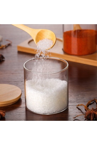 Sones Yaratıcı Borosilikat Şeffaf Baharat Kavanozu Mutfak Malzemeleri Tek Cam Kavanoz Diğer