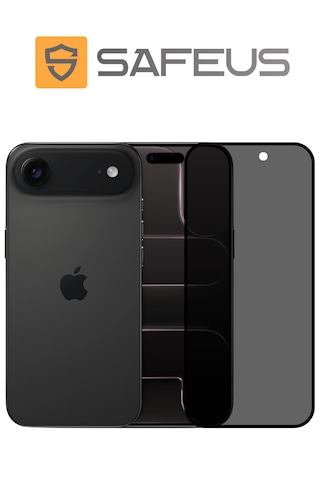 Safeus Tam Kaplayan Hayalet Parmak İzi Bırakmayan Safir Ekran Koruyucu Cam, Apple Uyumlu iPhone 17 Air İle