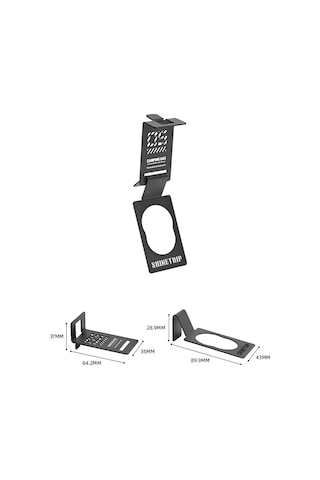 Shinetrip Gastank Askı Kancası Kamp İçin Igt Masa Paslanmaz Y28668 Siyah Siyah