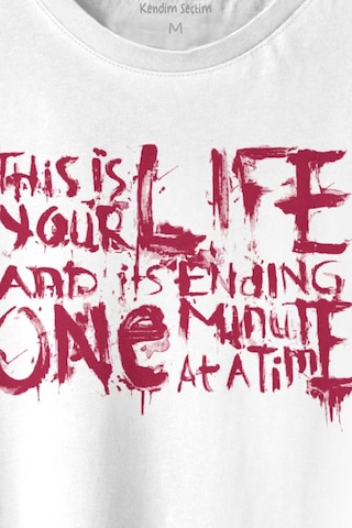 Fight Club This Is Your Life Tyler Durden Dövüş Kulübü Baskılı Tişört Unisex T-shirt 001