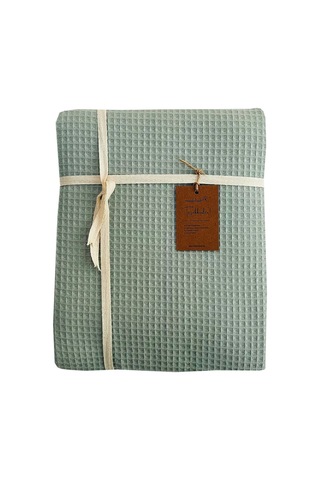 %100 Pamuk Waffle Mint Tek Kişilik Pike