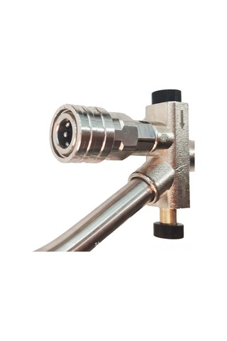 Jeehugo Stainless Steel 1/4" Çift Bağlantı Valfi - Yüksek Basınç Yıkama Makinesi Aksesuarı, Kolay Kurulum, Çok Amaçlı Kullanım