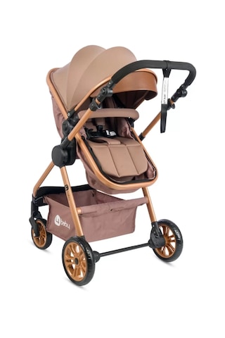 4 Baby Cool Travel Sistem Bebek Arabası Kahverengi