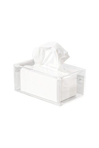 Geeroyoo Akrilik Materyal Transparan Dizaynlı Ev Ofis Mutfak Kullanıma Uygun Dikdörtgen Tüp Havlu Kutusu Organizatör