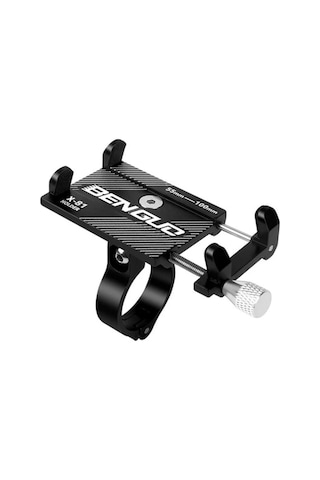 Valkyrie X-81s Metal Motorsiklet Bisiklet Cep Telefonu Tutucu - Alüminyum Alaşım Darbeye Dayanıklı Paslanmaz - 360 Derece Evrensel Siyah