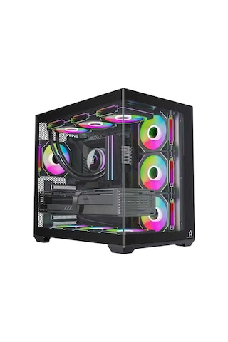 F7 Lite 7x Argb Fanlı Uzaktan Kumandalı Gaming Akvaryum Kasa