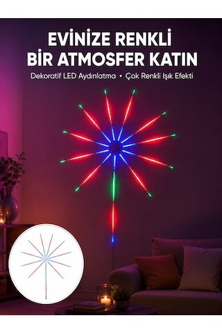 Uygulama Destekli Rgb Led Duvar Aydınlatması Yeni Nesil Sarı