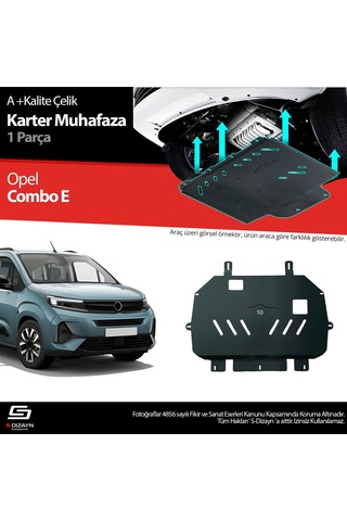 S-dizayn Opel Combo Çelik Karter Muhafaza 2023 Üzeri A+ Kalite