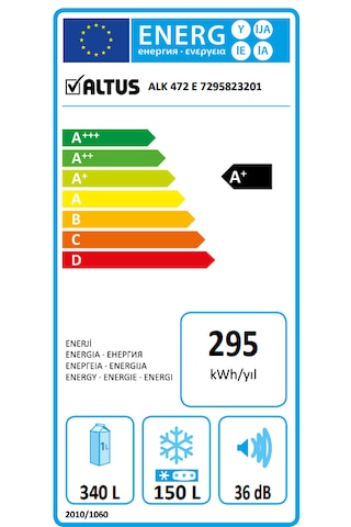 Altus ALK 472 E 490 LT No-Frost Kombi Tipi Buzdolabı