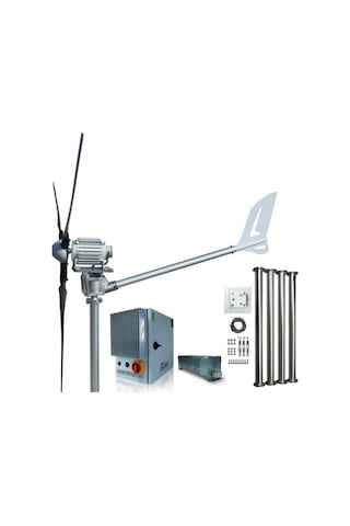 İsta Breeze Set 2000w 24v/48v Windsafe Korumalı Rüzgar Türbini + Wind Pro Şarj Kontrol Cihazı + Direk Seti