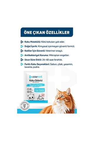 Onevet Kedi Kumu Koku Giderici Okyanus Esintili 15 Adet 25 gr