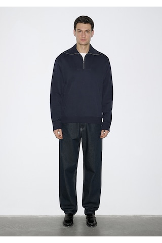 Mavi - Yarı Fermuarlı Lacivert Sweatshirt 0s10539-83699 Lacivert