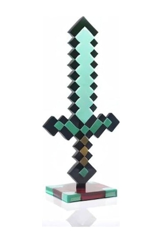 Dükkan Design Minecraft Diamond Sword Gece Lambası Çok Renkli