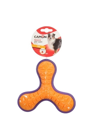 Camon Gıcırtılı Tpr Bumerang 16,5 Cm 3 Uçlu Eğlenceli Köpek Oyuncağı