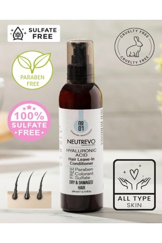 Neutrevo Professional No:1 Hyaluronic Acid Serisi Nem Ve Dolgunluk Veren Durulanmayan Saç Bakım Kremi 200 Ml