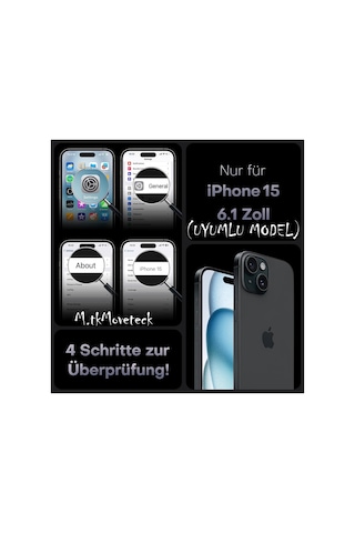 İphone 15 Uyumlu Mat Hayalet Ekran Koruyucu Cam Tam Kaplar Seramik Esnek Ekran Camı Privacy
