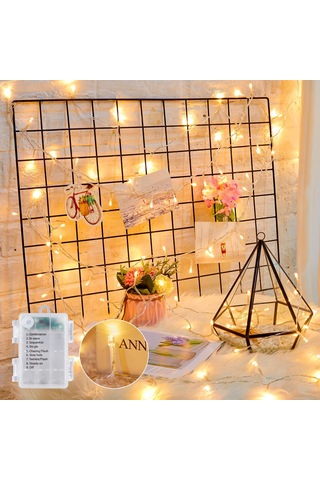 Suofeng Led Bakır Tel Işık Zinciri, Usb Kumandalı, 5m 50 Işık, Isınak Beyaz, Fotoğraf-kart Tutucu, Dekoratif Aydınlatma, Festivaller-iç Mekan