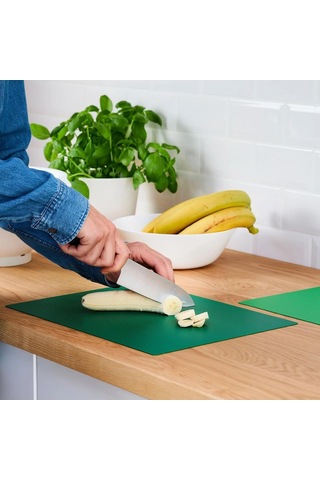 Ikea Finfördela Kesme Tahtası, Yeşil, 28x36 Cm, 2 Parça Çok Renkli