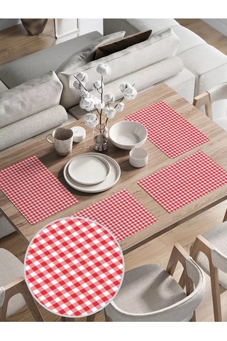 Joyarty "ıtaliya Tarzı" Servis Yerleri 30x46 Cm 135706234 Kırmızı