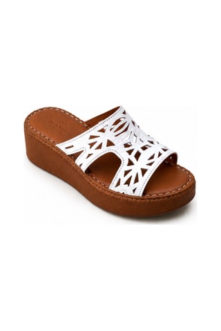 N Napa Shoe Np.1264.beyaz.deri Terlik