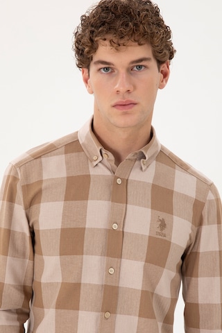 U.s. Polo Assn. Erkek Coconut Gömlek Desenli 50296085-vr153 Coconut Çok Renkli