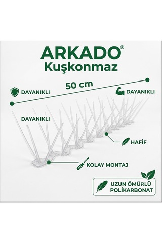 Arkado Beyaz/şeffaf Kuşkonmaz 100 Adet