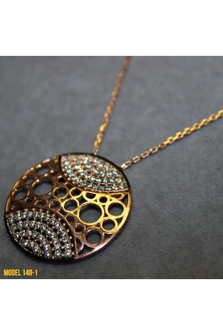Osmanlı Motif Yuvarlak Kolye (407360813)