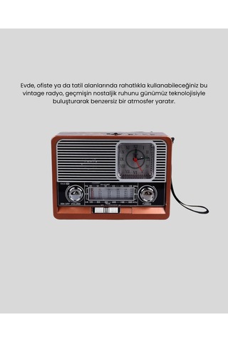 Radyo Nostaljik Tasarım Teknoloji Bir Arada - 5000