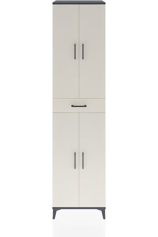 Hyperion Dolap 5 Raflı Tek Çekmeceli 4 Kapaklı 60x44x243 Antr... Antrasit