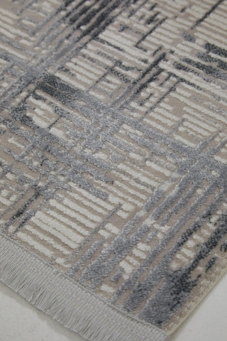 Çam Halı Norm 6213 Gri Romans Halı Modern Desenli Makine Halısı