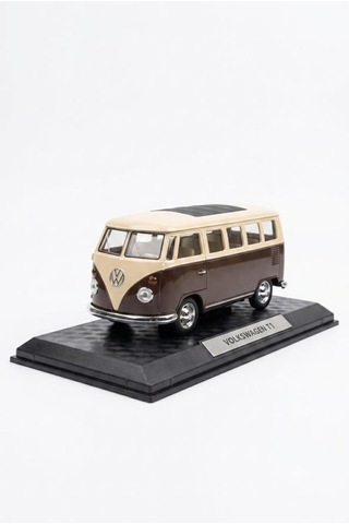 Hobbiez Lisanslı Volkswagen T1kapıları Açılabilir Model Diecast 1/32 Ölçek Metal Standlı Araç