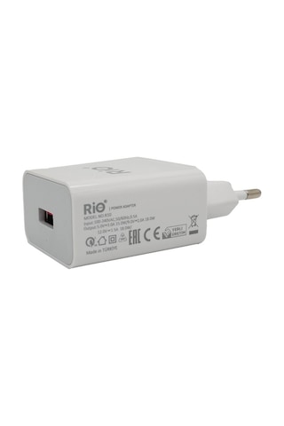 Rio Tech R10 18w Hızlı Usb Şarj Adaptörü Ve Kablosu 3.1a