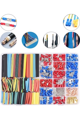 Amfi Montaj Ekipmanları - 678 Parça Özel Kutusunda - Makaron , Pabuç , İzoleli Terminal