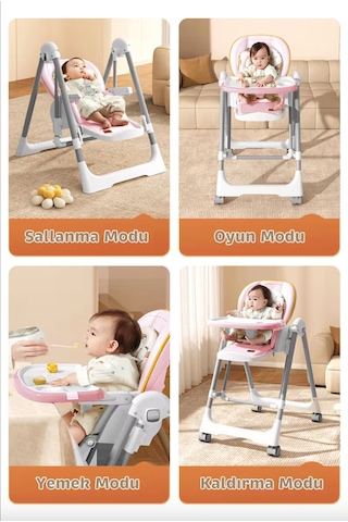 Baby Storch - Mama Sandalyesi - Sallanabilir Tekerlekli Katlanabilir