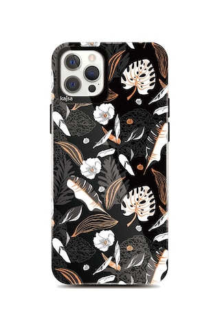Kajsa Apple Uyumlu iPhone 12 Pro Max Kılıf Çiçekli Kajsa Botanic Kapak ZORE-218923